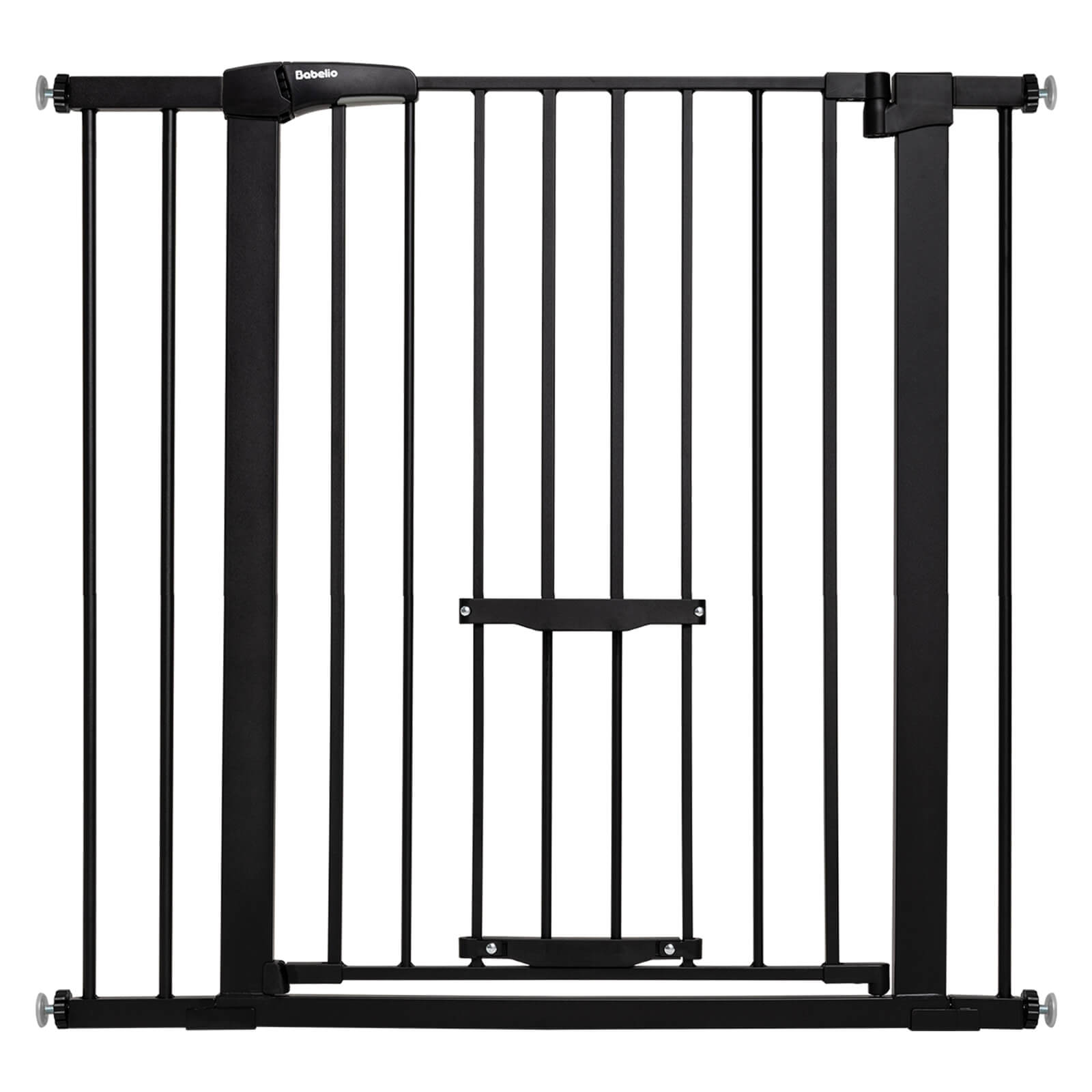CatPrivilege F7 | Expandable Baby and Pet Gate with Adjustable Cat Door