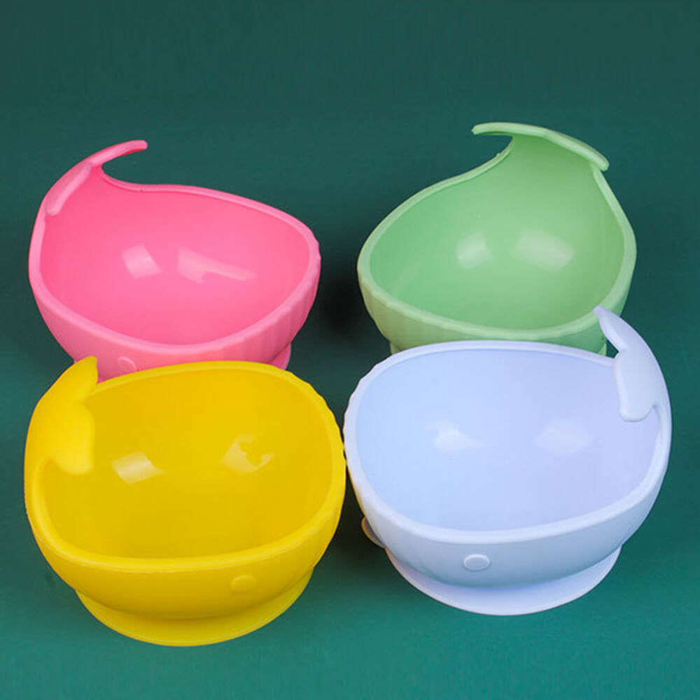 NIDOMIO Cute Baby Silicone Suction Bowl - New Arrival! Heat and Shock Resistant Whale Silicone Bowl for Infants
