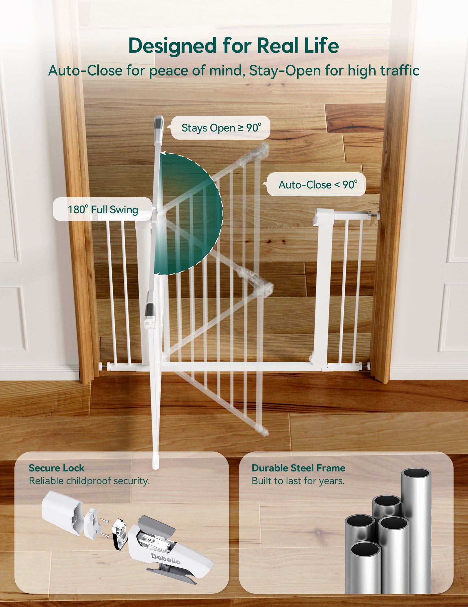 C5 & P7 Safety Gate Bundle | Flexible Coverage for Multiple Spaces