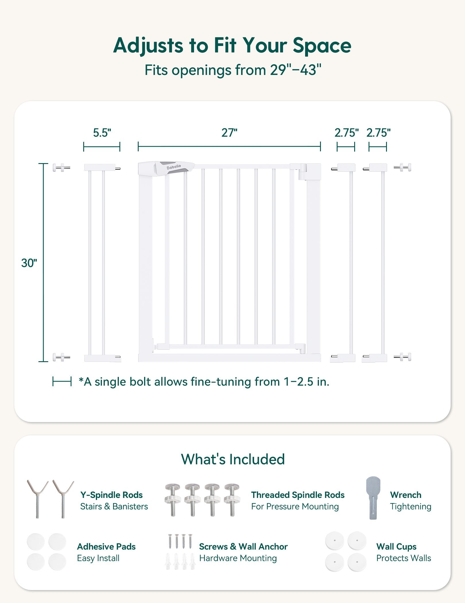 C5 & P7 Safety Gate Bundle | Flexible Coverage for Multiple Spaces