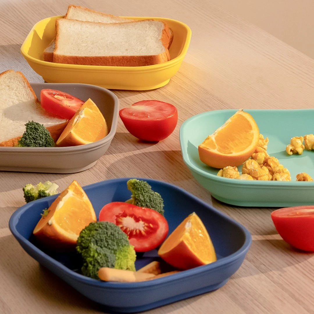 Babelio Suction Plates 100 Percent Food Grade Silicone | 3 Packs