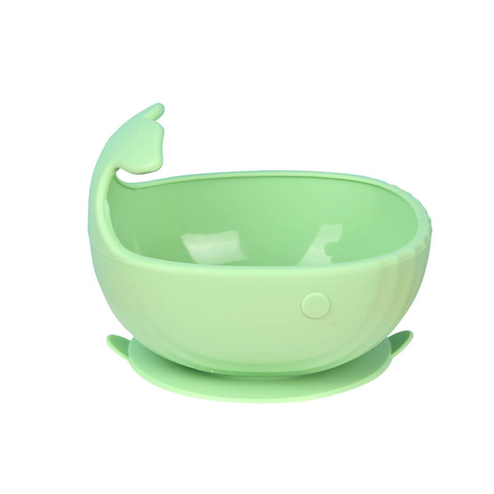 NIDOMIO Cute Baby Silicone Suction Bowl - New Arrival! Heat and Shock Resistant Whale Silicone Bowl for Infants