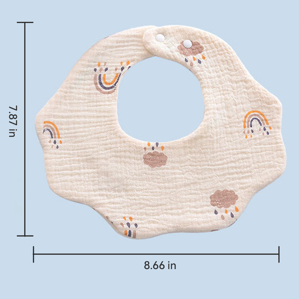 LulliNini Soft Cotton Baby Bibs | Pattern Design