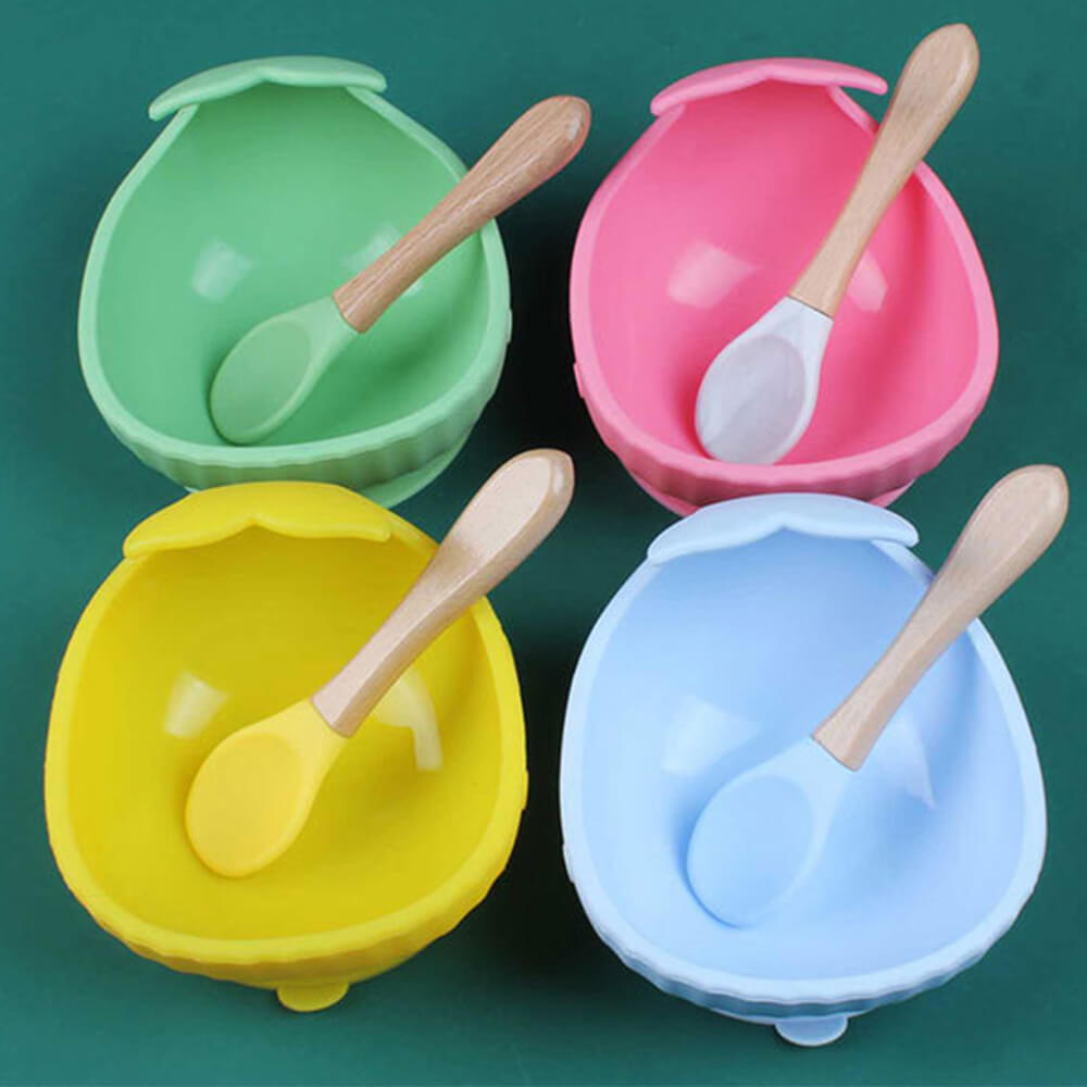 NIDOMIO Cute Baby Silicone Suction Bowl - New Arrival! Heat and Shock Resistant Whale Silicone Bowl for Infants