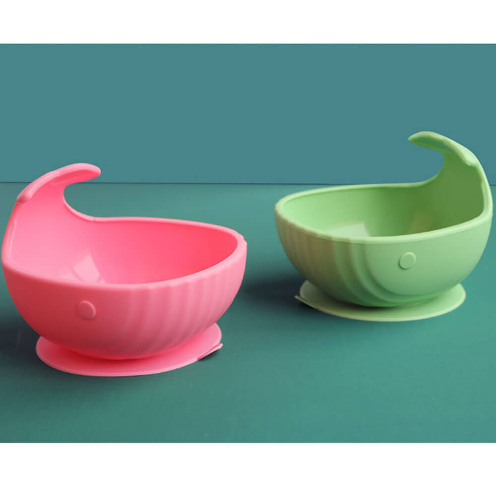 NIDOMIO Cute Baby Silicone Suction Bowl - New Arrival! Heat and Shock Resistant Whale Silicone Bowl for Infants
