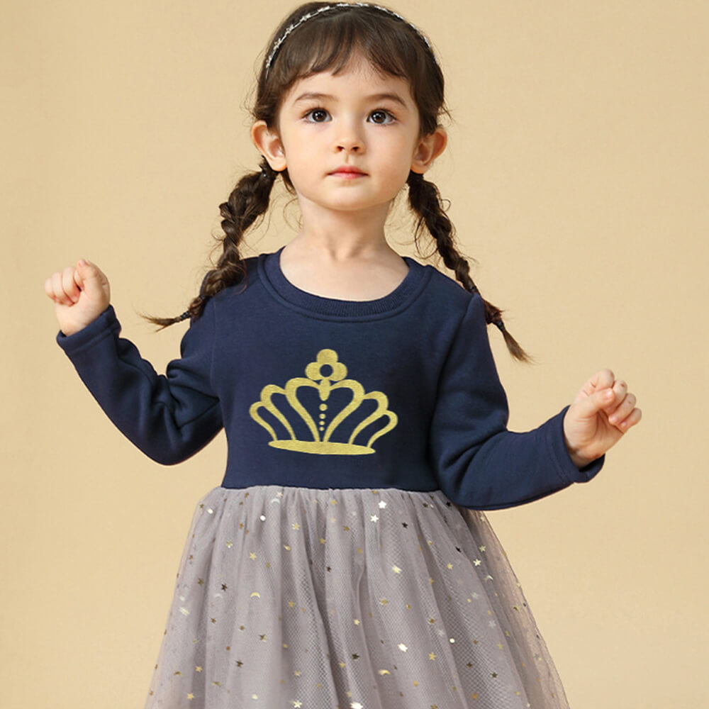 European-Style Princess Cartoon Dress - Fall/Winter Collection