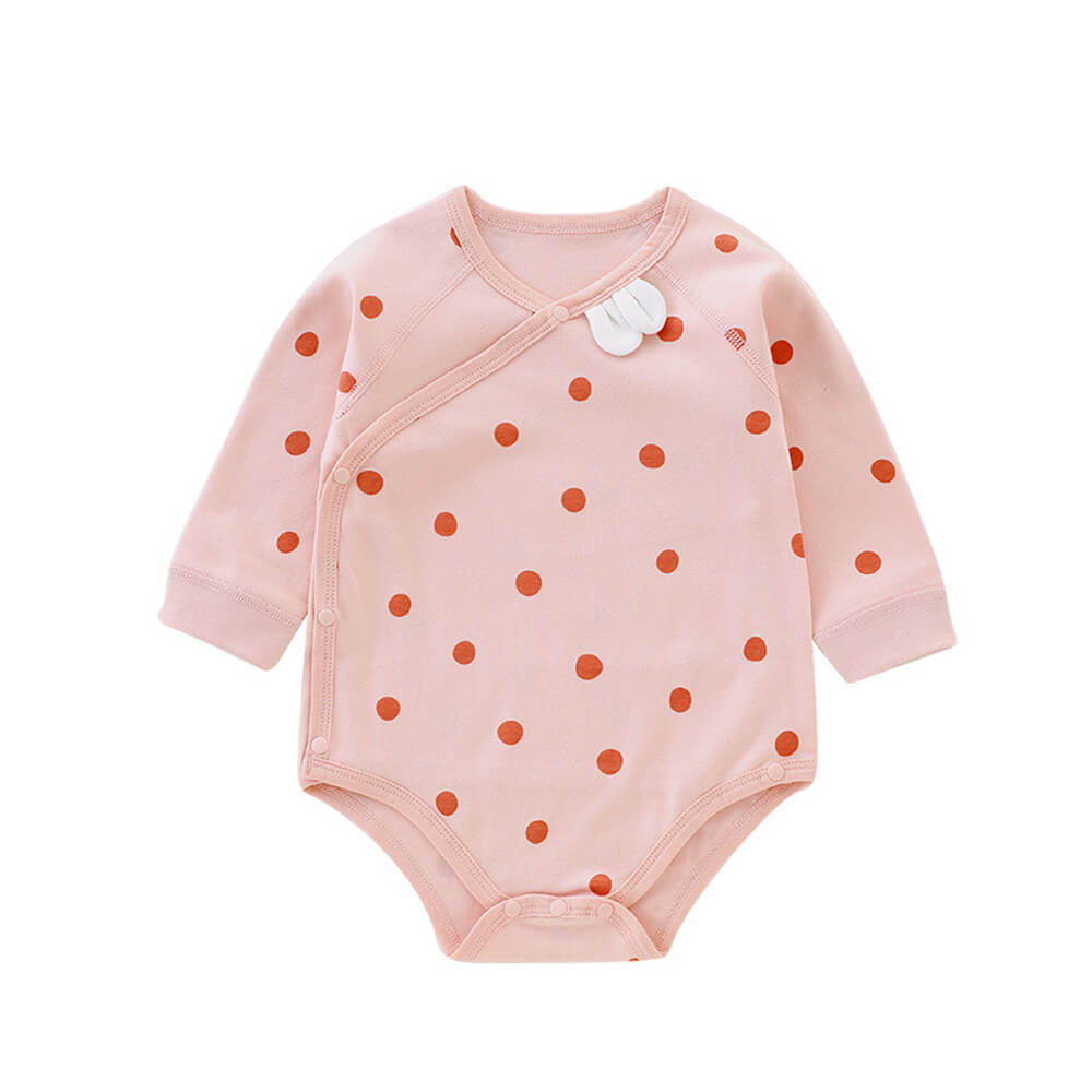 Soft Cotton Baby Bodysuits - Polka-Dot Onesies for Newborns & Infants - Perfect for Spring and Autumn
