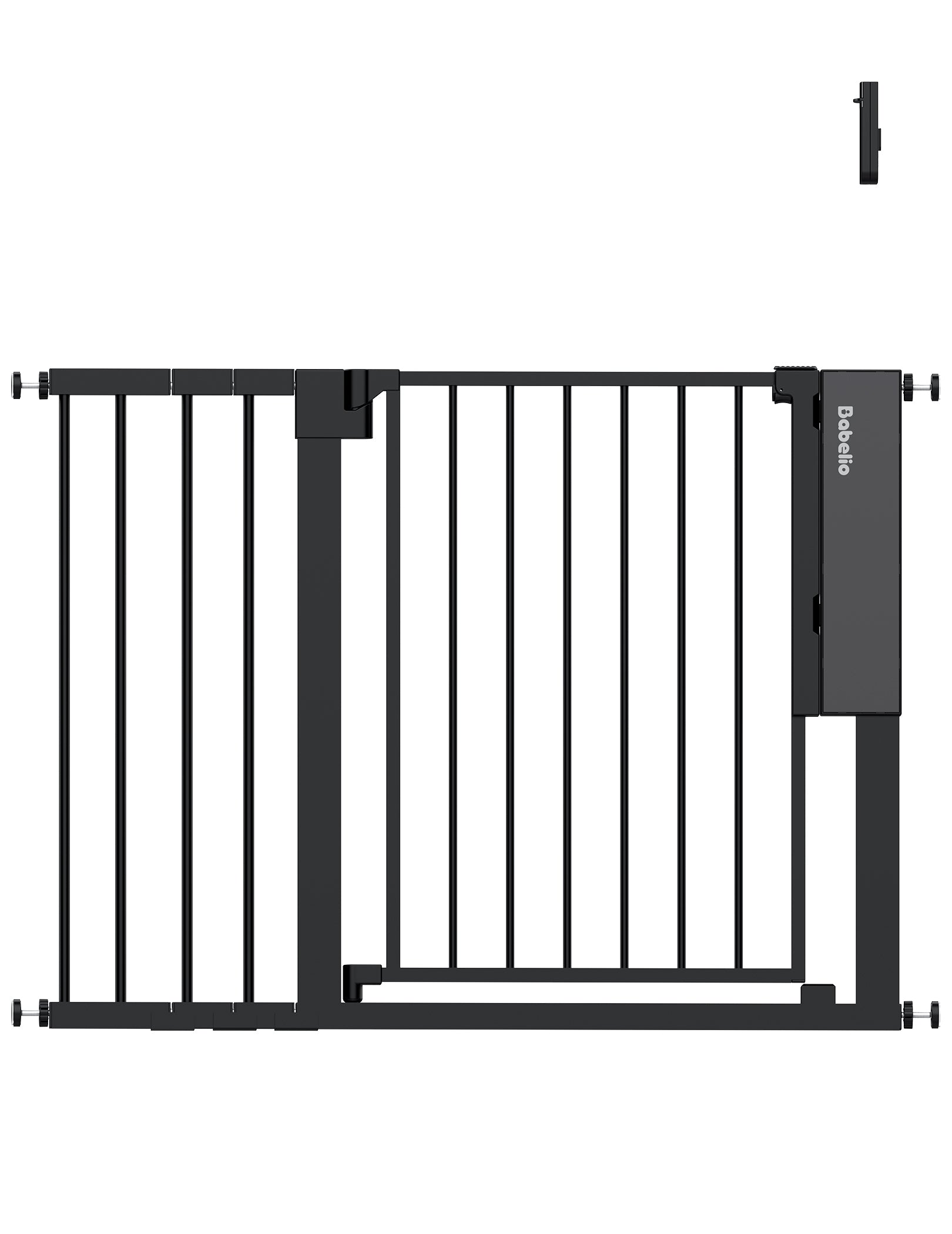Black smart baby gate