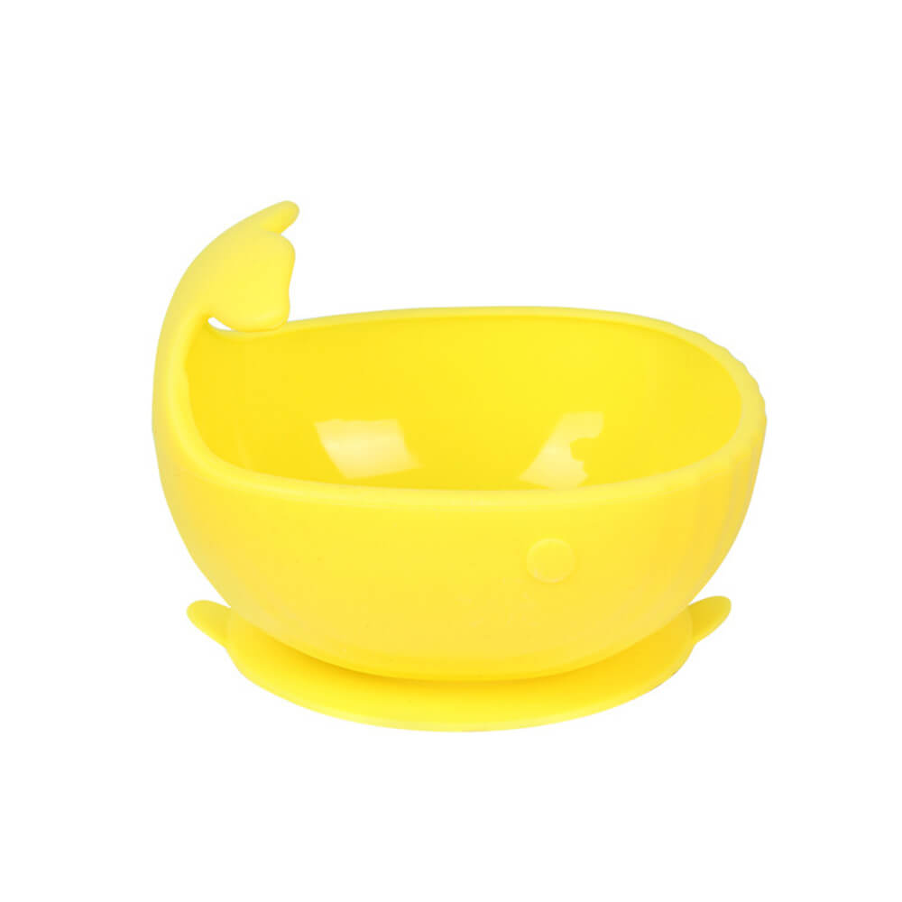 NIDOMIO Cute Baby Silicone Suction Bowl - New Arrival! Heat and Shock Resistant Whale Silicone Bowl for Infants