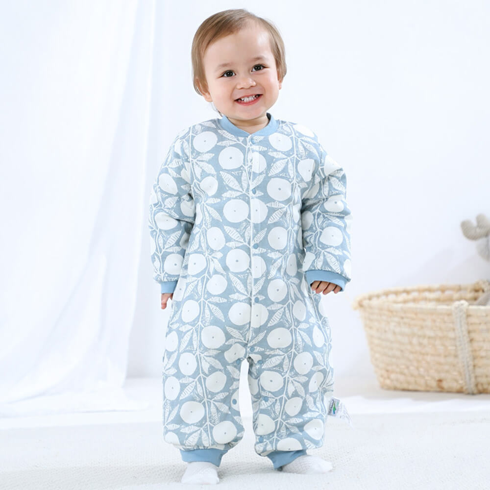 Babelio Thermal Cotton-Padded Romper for Newborns - Cozy & Antibacterial Baby Jumpsuit for Fall/Winter