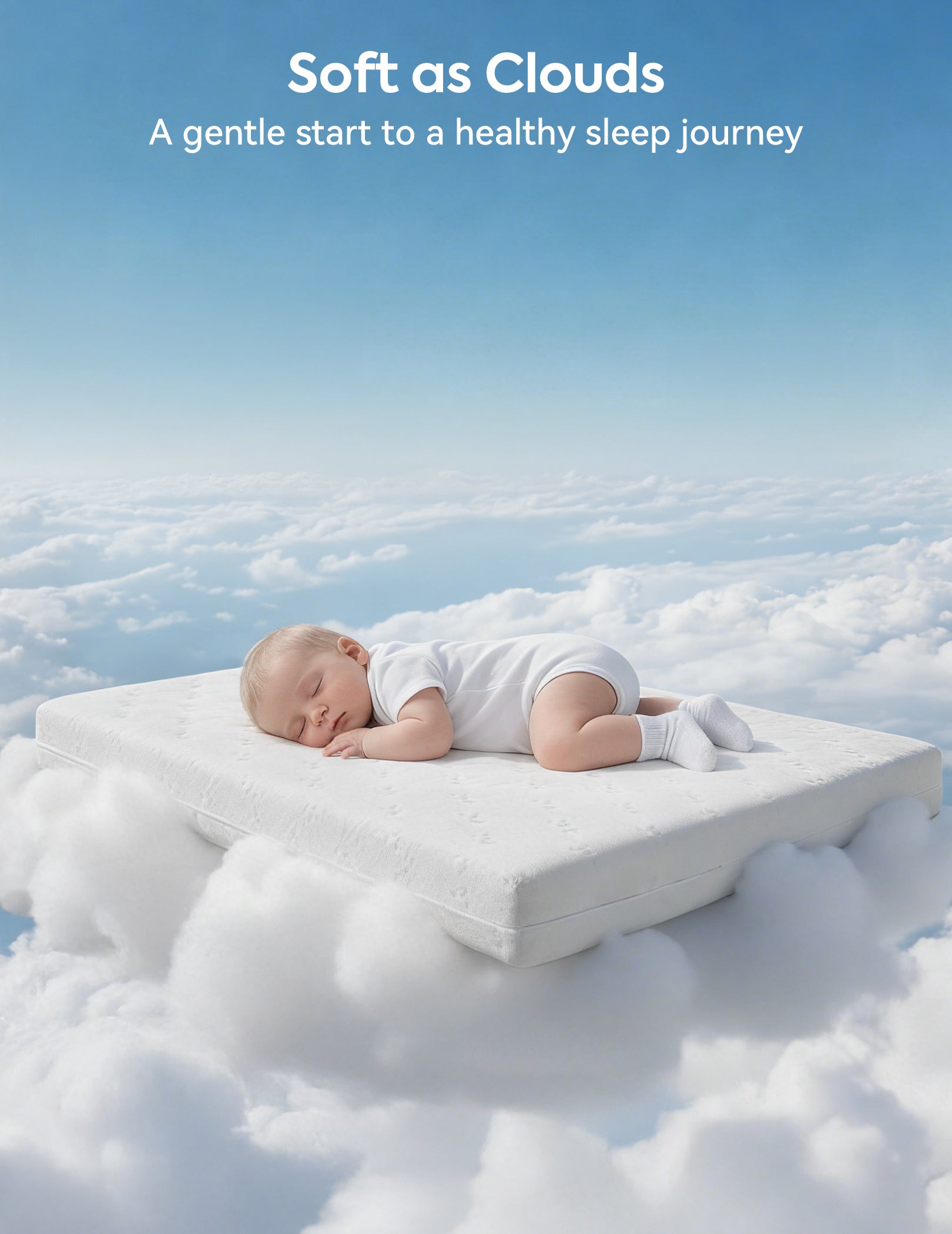 Cloud 1 | Dual-Sided Breathable Crib & Toddler Mattress Memory Foam
