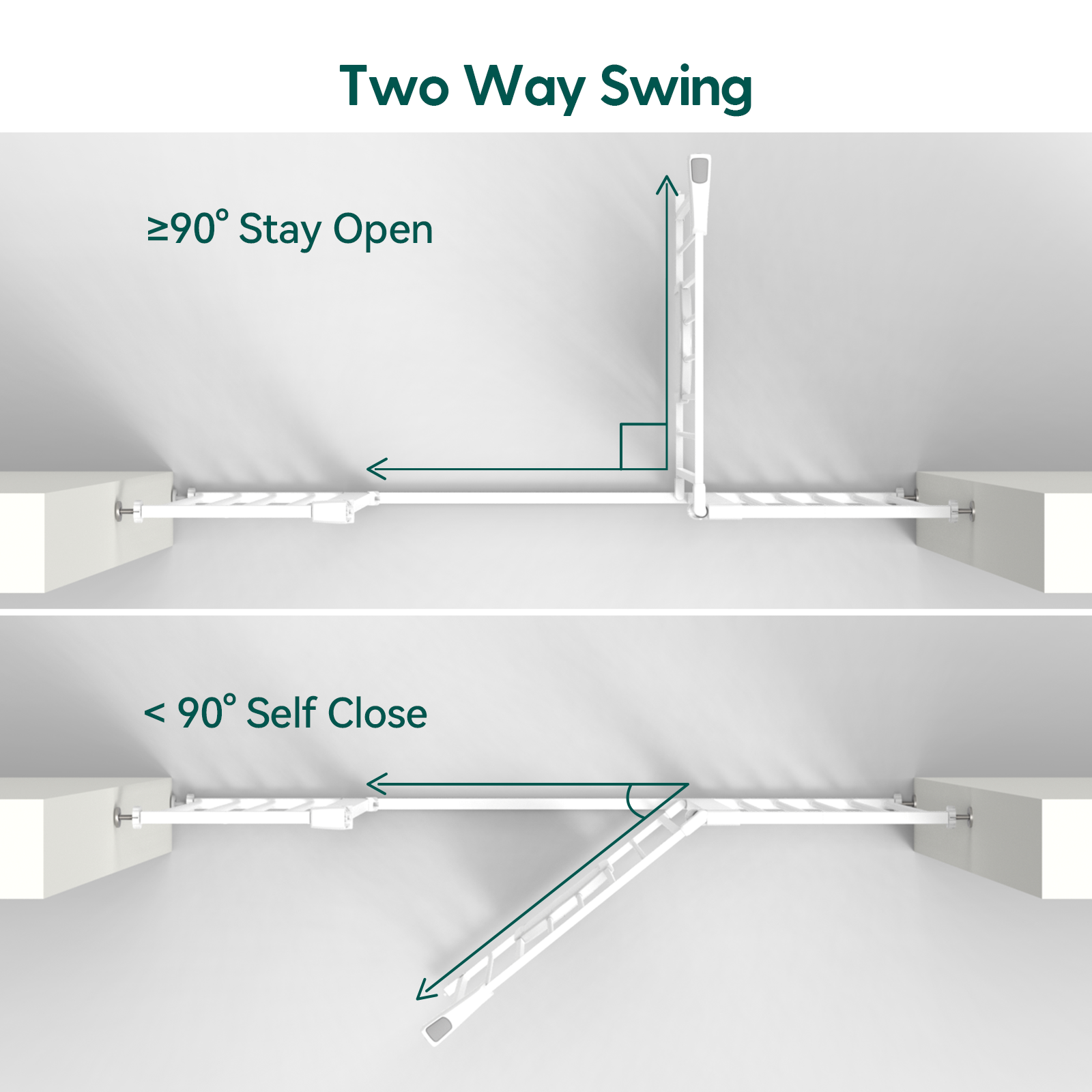 CatPrivilege A7 | Adjustable Safety Gate with Lockable Pet Door