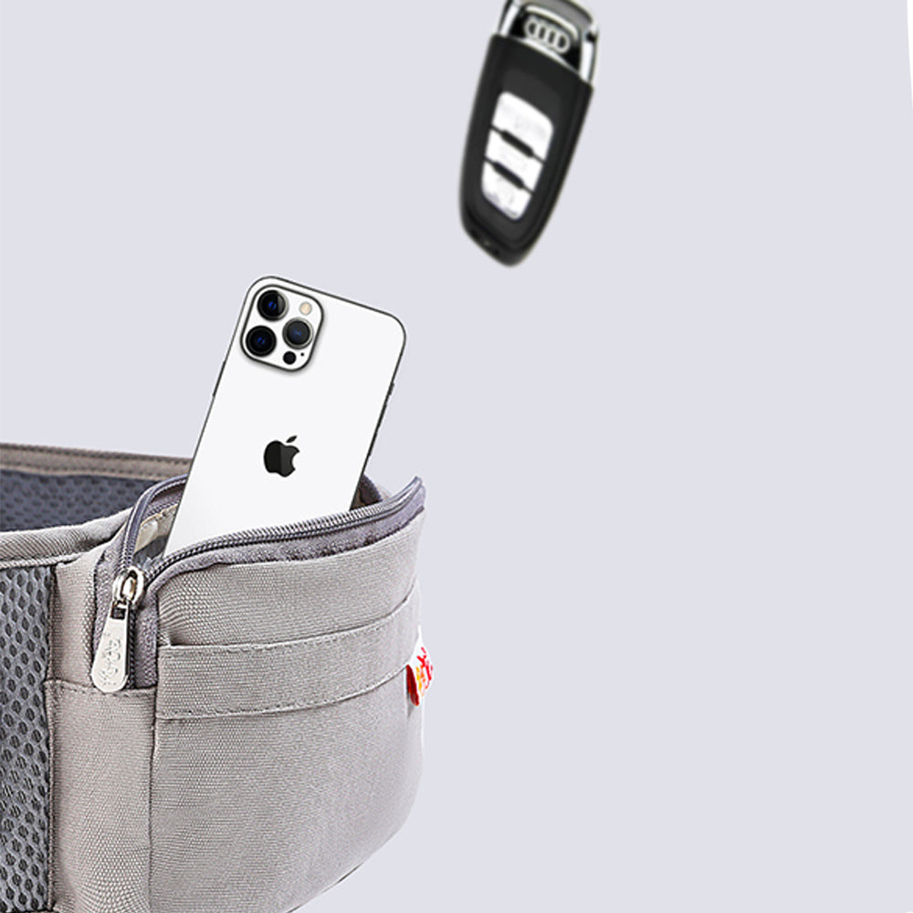 LulliNini Multifunctional Baby Carrier with Ergonomic Hip Seat and Adjustable Straps