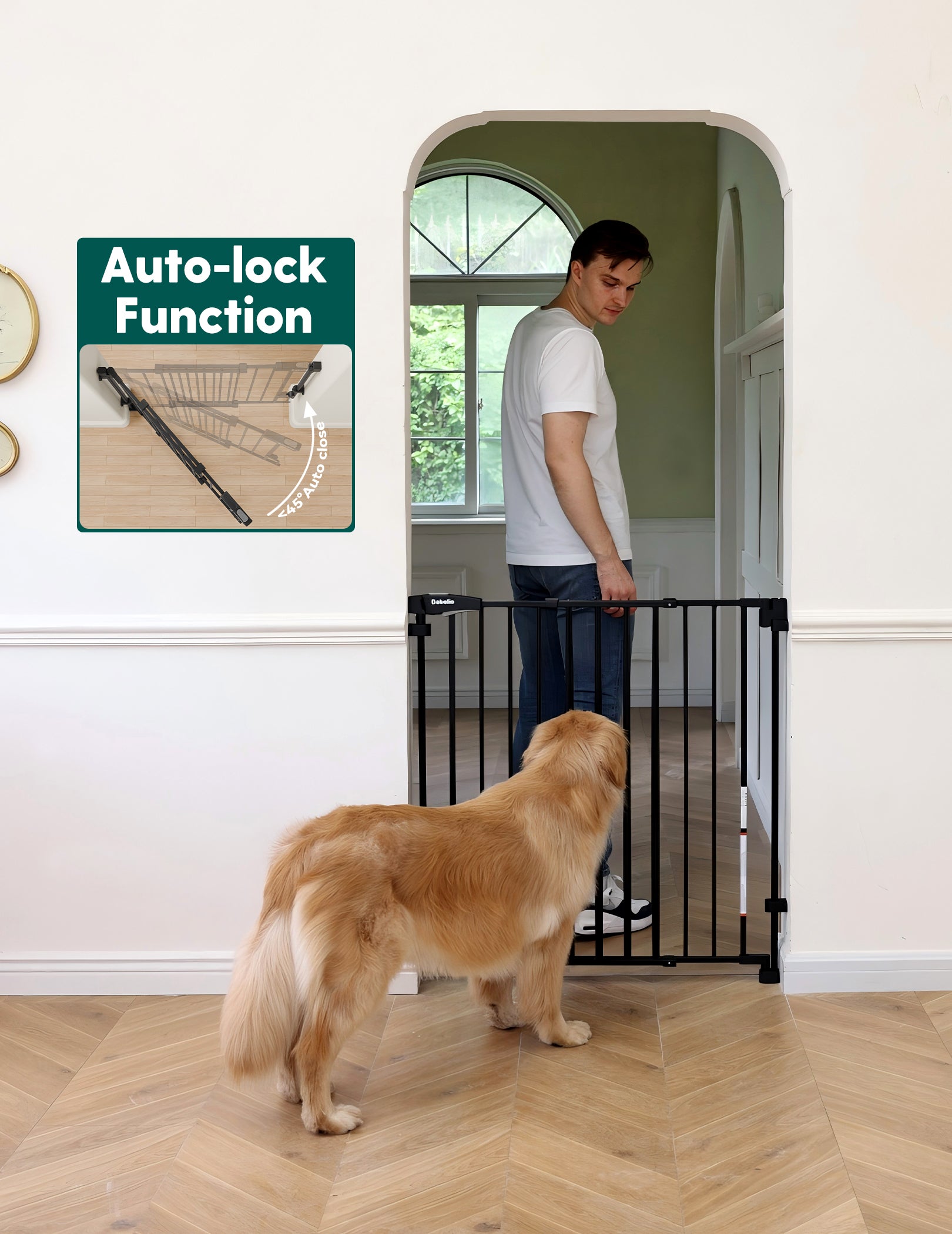 Boundless R30 ProFlex | 29-43"W Baby&Dog Gate for Stairs and Doorways