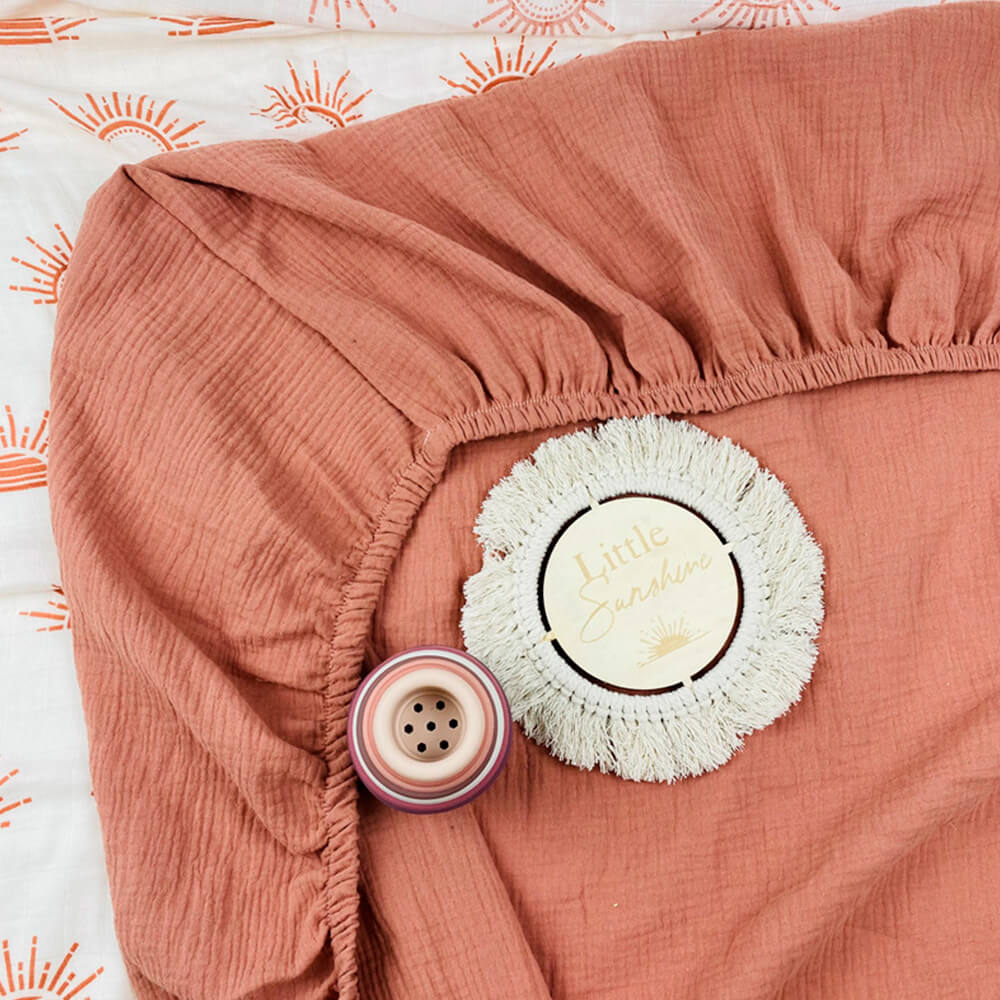 Four Seasons Best-Selling Cotton Crepe Baby Crib Sheet in Universal Size