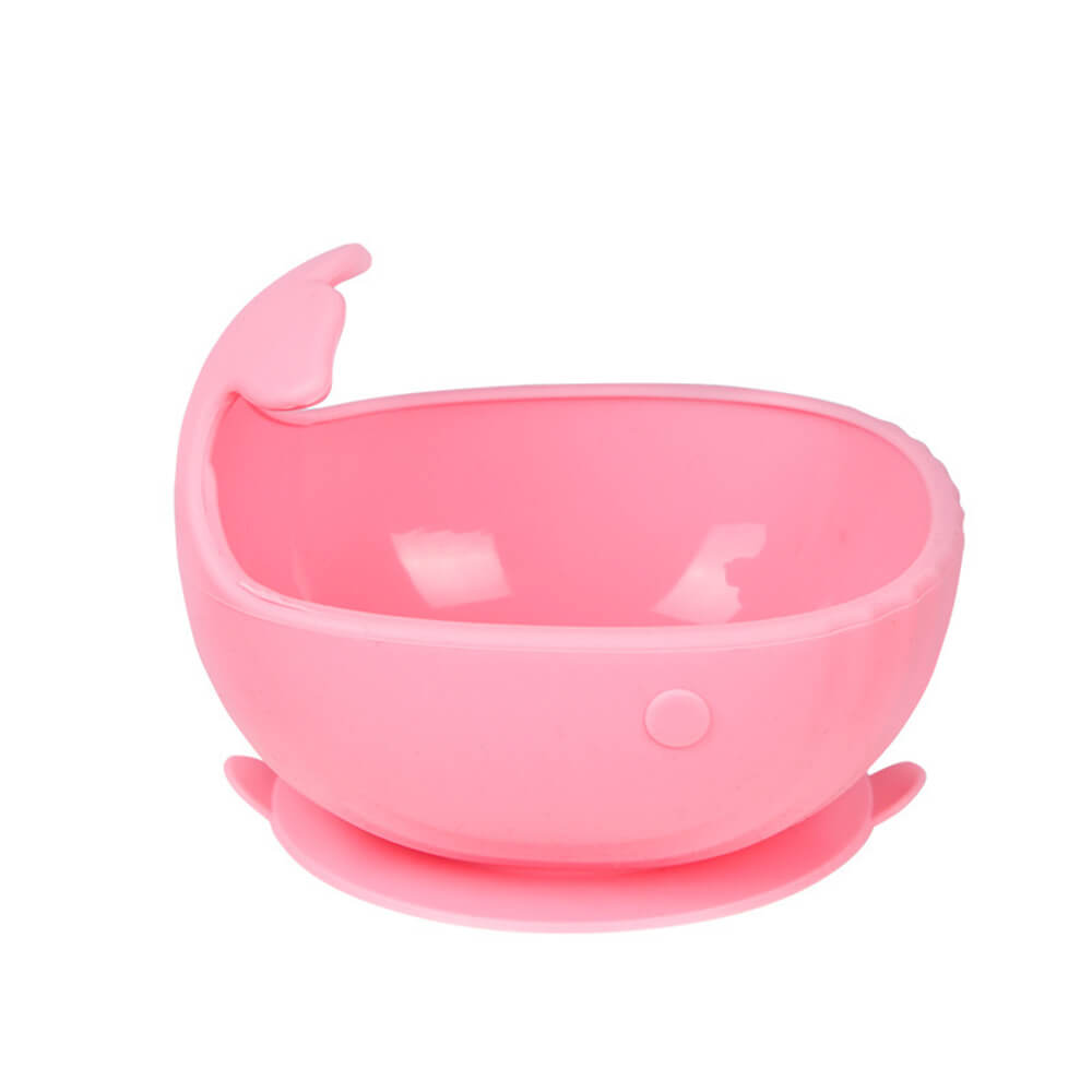 NIDOMIO Cute Baby Silicone Suction Bowl - New Arrival! Heat and Shock Resistant Whale Silicone Bowl for Infants
