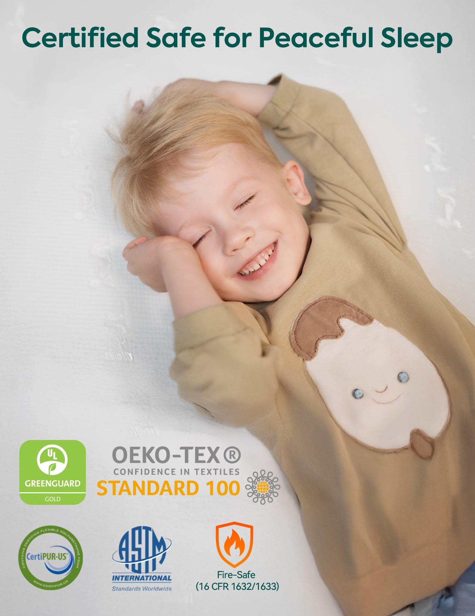 Cloud 1 | Dual-Sided Breathable Crib & Toddler Mattress Memory Foam