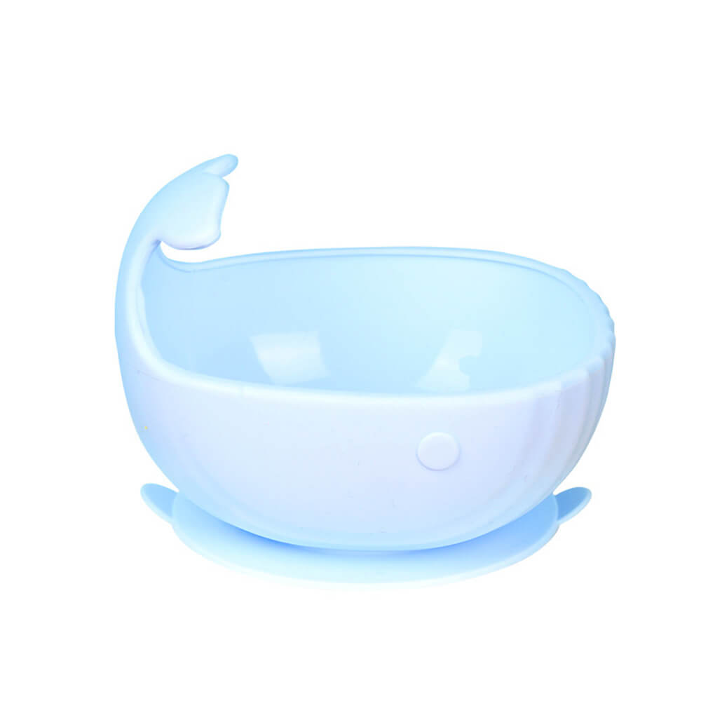 NIDOMIO Cute Baby Silicone Suction Bowl - New Arrival! Heat and Shock Resistant Whale Silicone Bowl for Infants