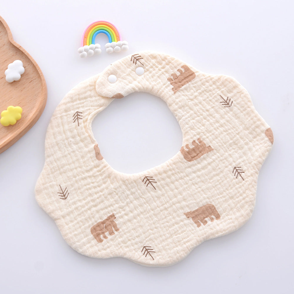 LulliNini Soft Cotton Baby Bibs | Pattern Design