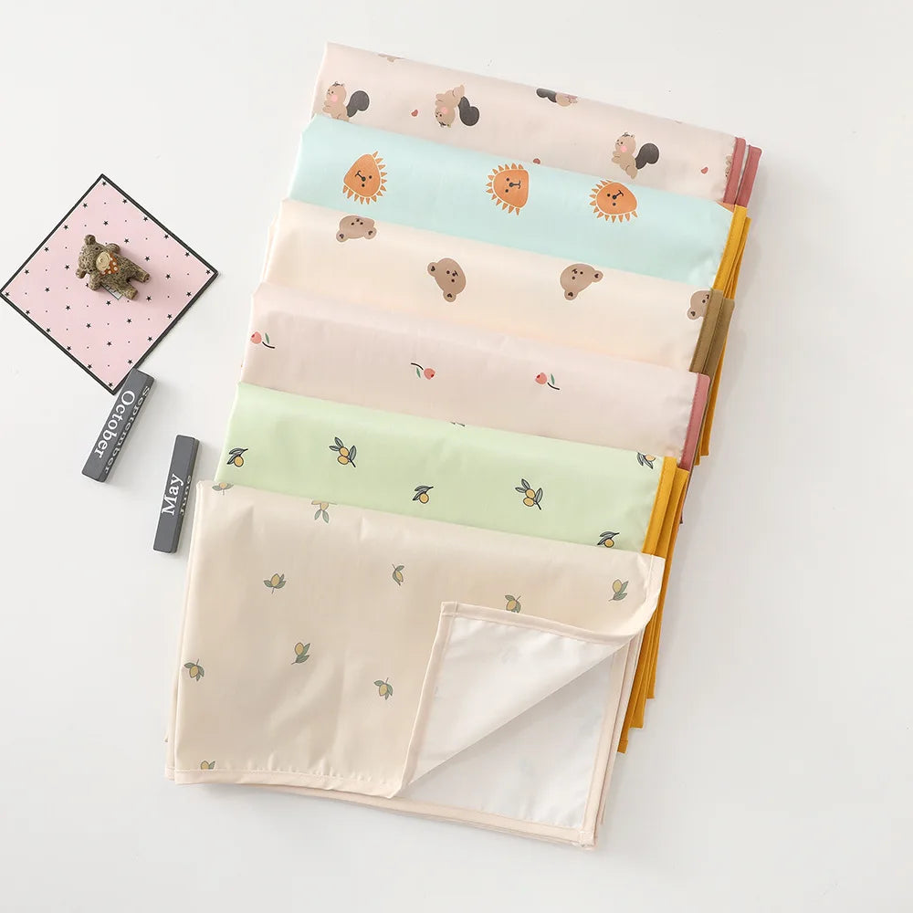 LulliNini Waterproof Baby Diaper Changing Mat Washable Newborn Urine Pad Babies Accessories Liners for Crib Cradles Reusable Diapers Pad
