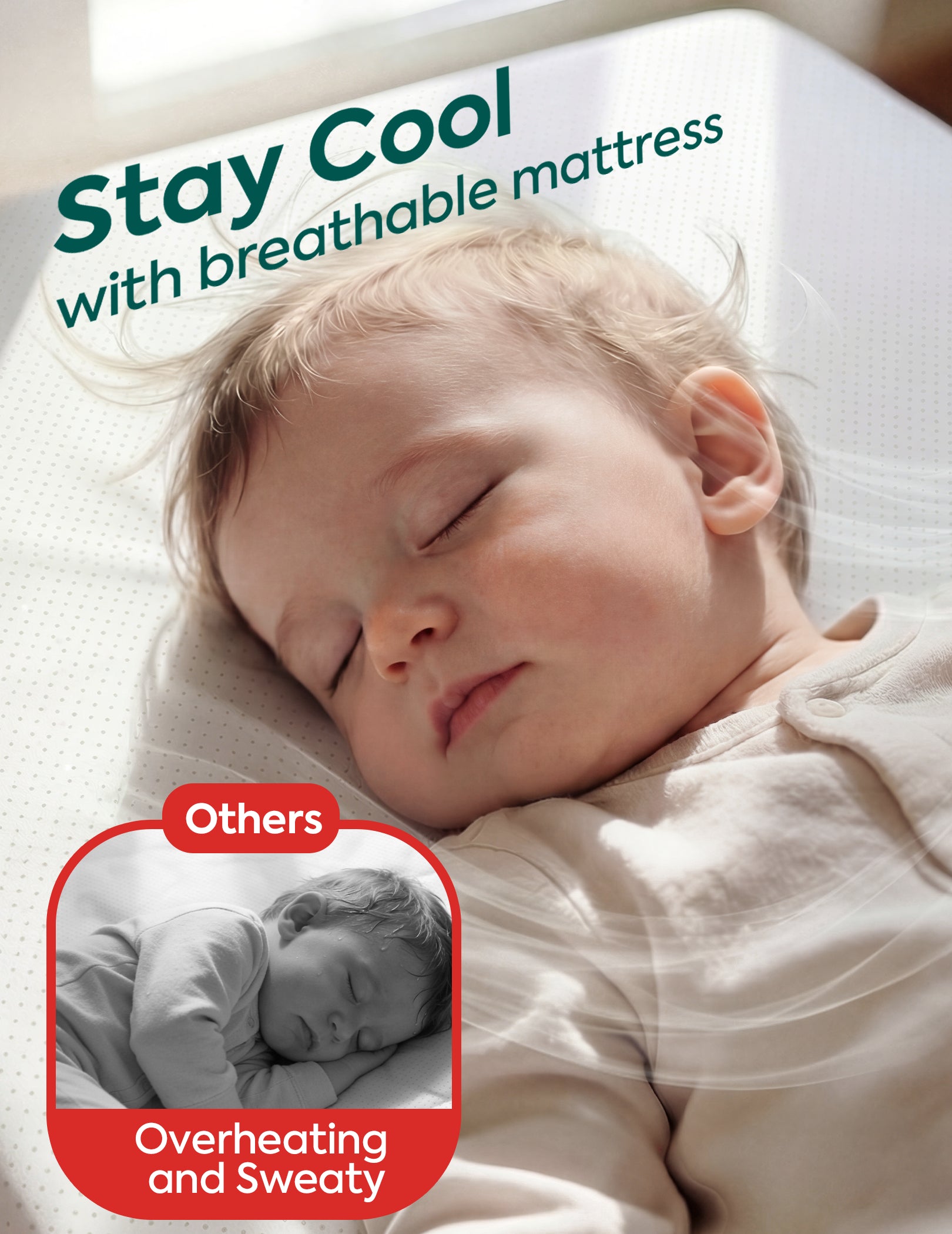 Babelio 100% Machine Washable Pack and Play Mattress (Stratus Mini)