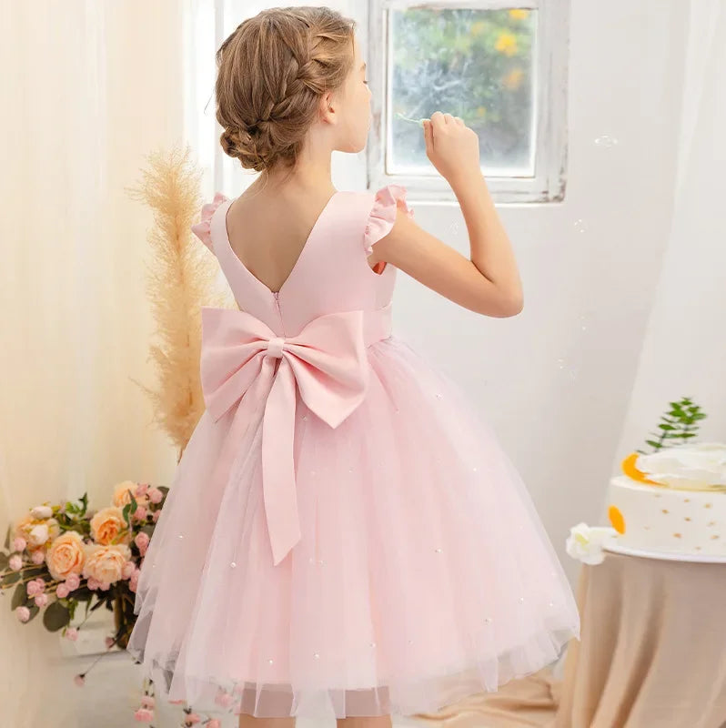 Boho Flower Girl Dress| Elegant Floral Design Perfect for Party, Birthday, Special Occasion