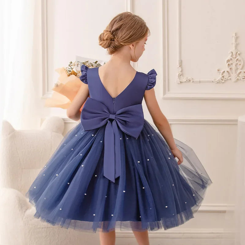 Boho Flower Girl Dress| Elegant Floral Design Perfect for Party, Birthday, Special Occasion