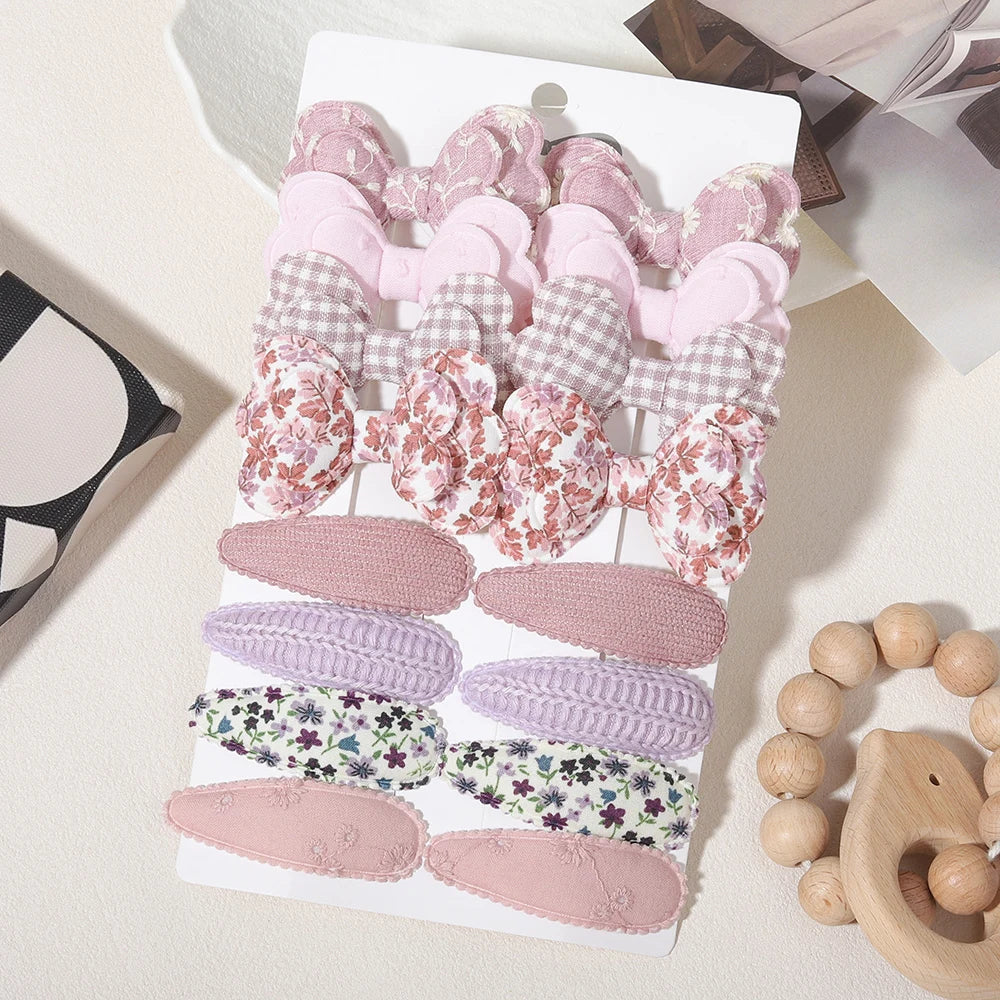Babelio Sweet Bow Clips | Girls Hair Clips 16-Piece Set
