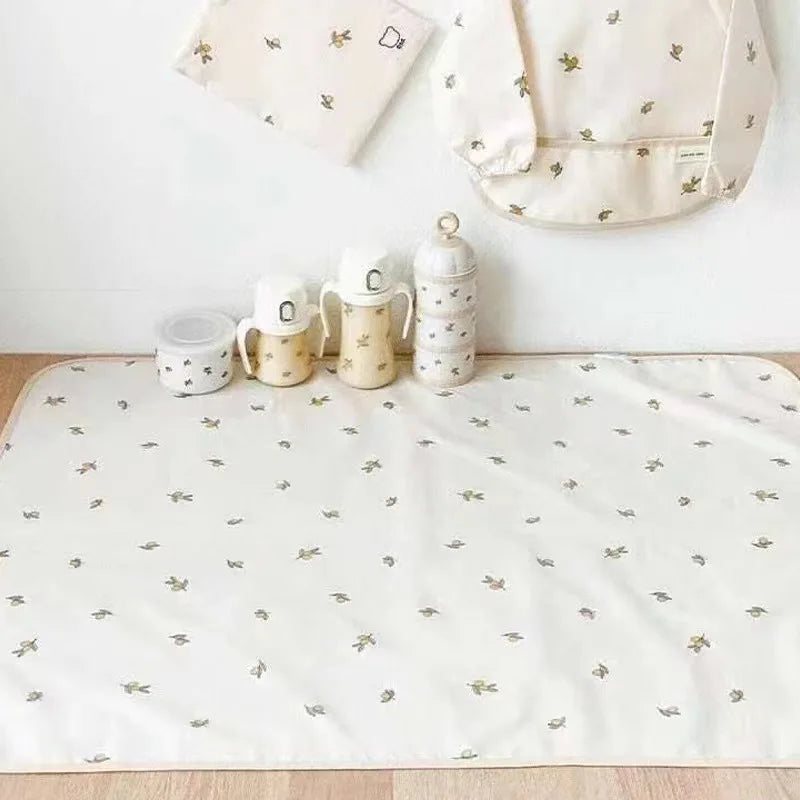 LulliNini Waterproof Baby Diaper Changing Mat Washable Newborn Urine Pad Babies Accessories Liners for Crib Cradles Reusable Diapers Pad