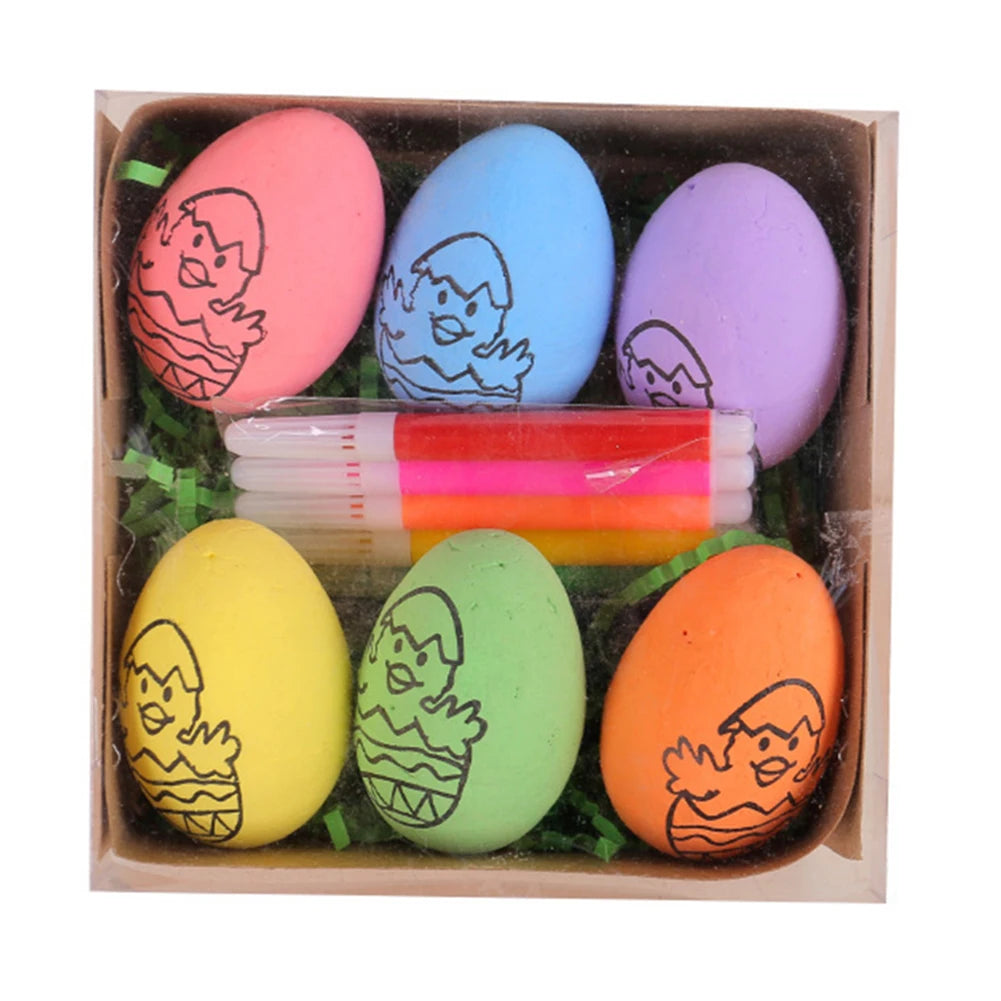 LulliNini DIY Painting Easter Eggs with Paint Pen Foam Easter Eggs DIY Doodle Kit for Easter Theme Party