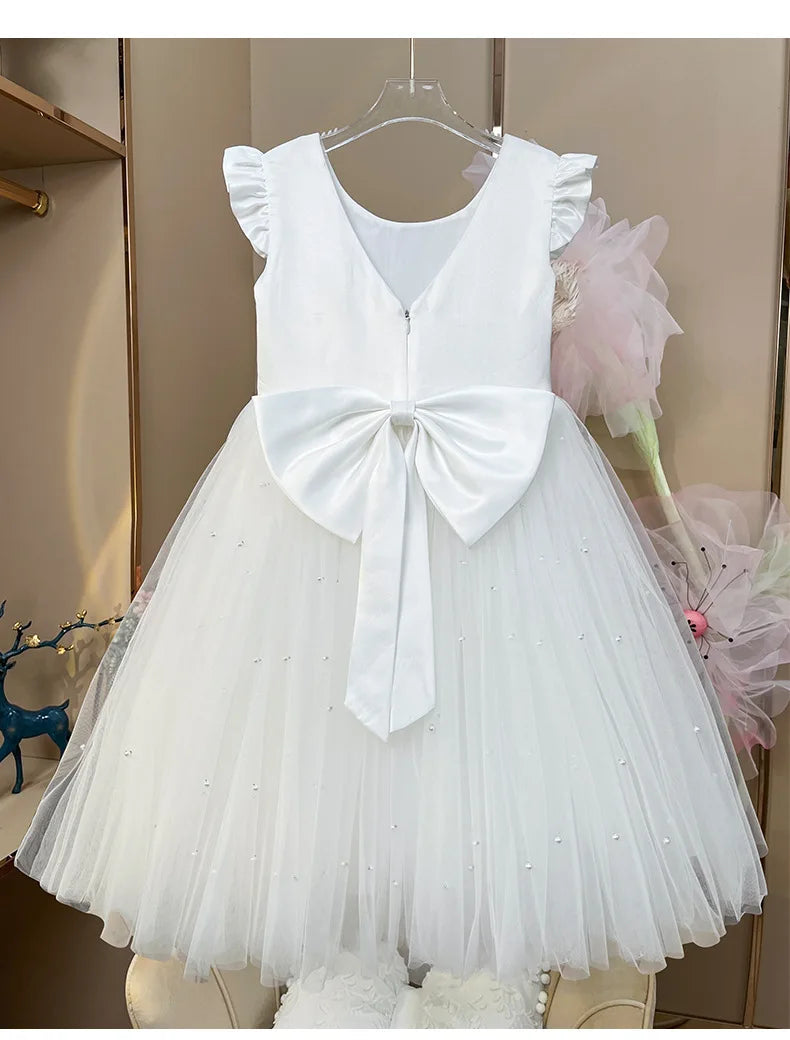 Tiny Cuddling Girls Boho Flower Girl Dress| Perfect for Party, Birthday, Special Occasion
