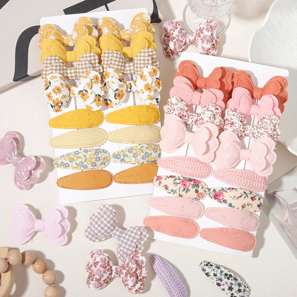 Babelio Sweet Bow Clips | Girls Hair Clips 16-Piece Set