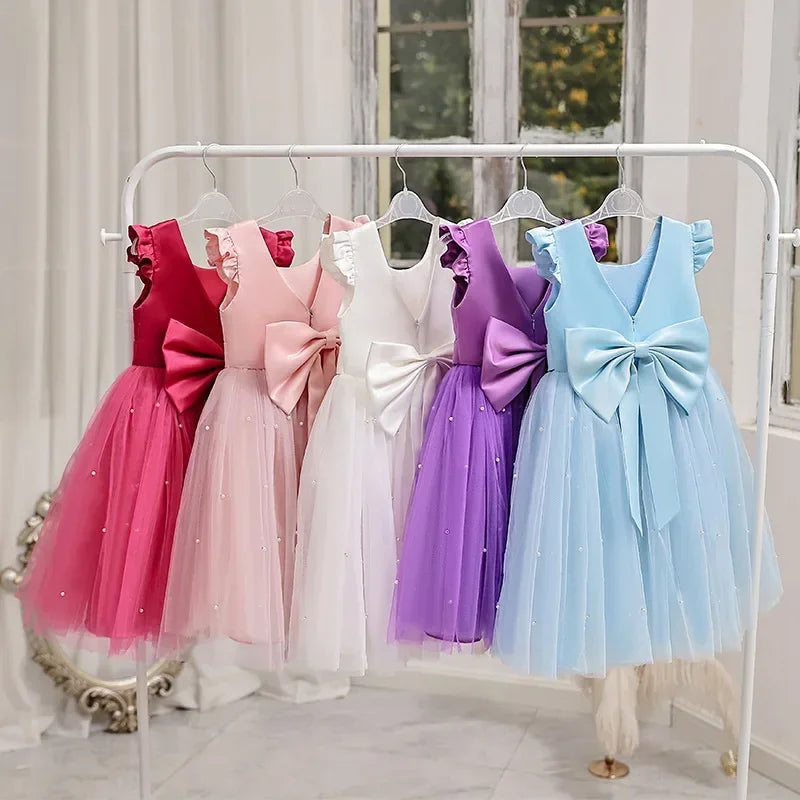 Boho Flower Girl Dress| Elegant Floral Design Perfect for Party, Birthday, Special Occasion