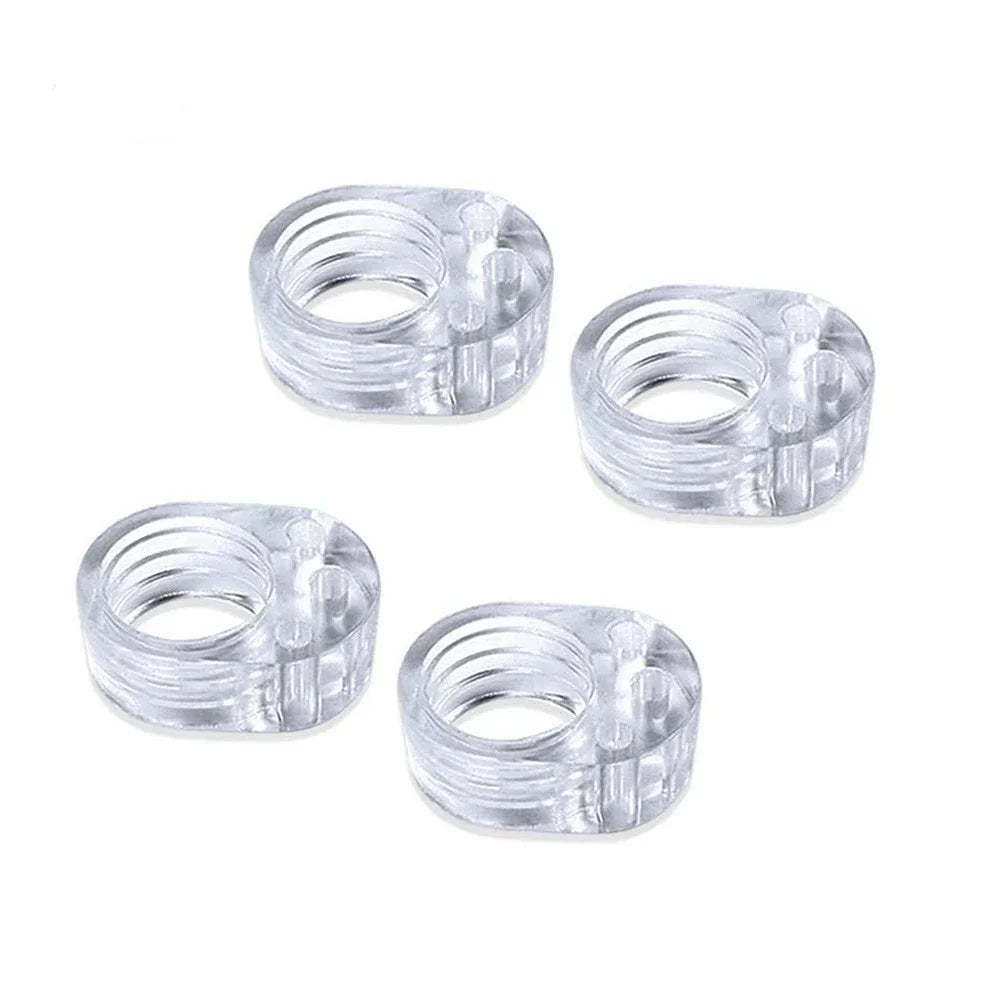 Clear Silicone Door Handle Bumpers | 4-Pack Wall Protectors