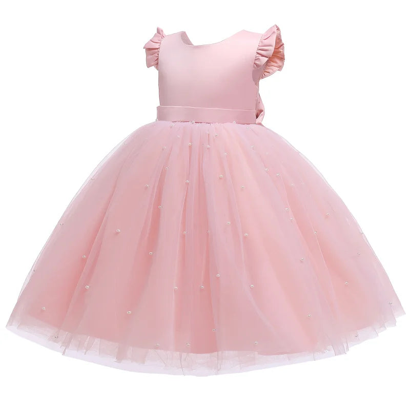 Boho Flower Girl Dress| Elegant Floral Design Perfect for Party, Birthday, Special Occasion