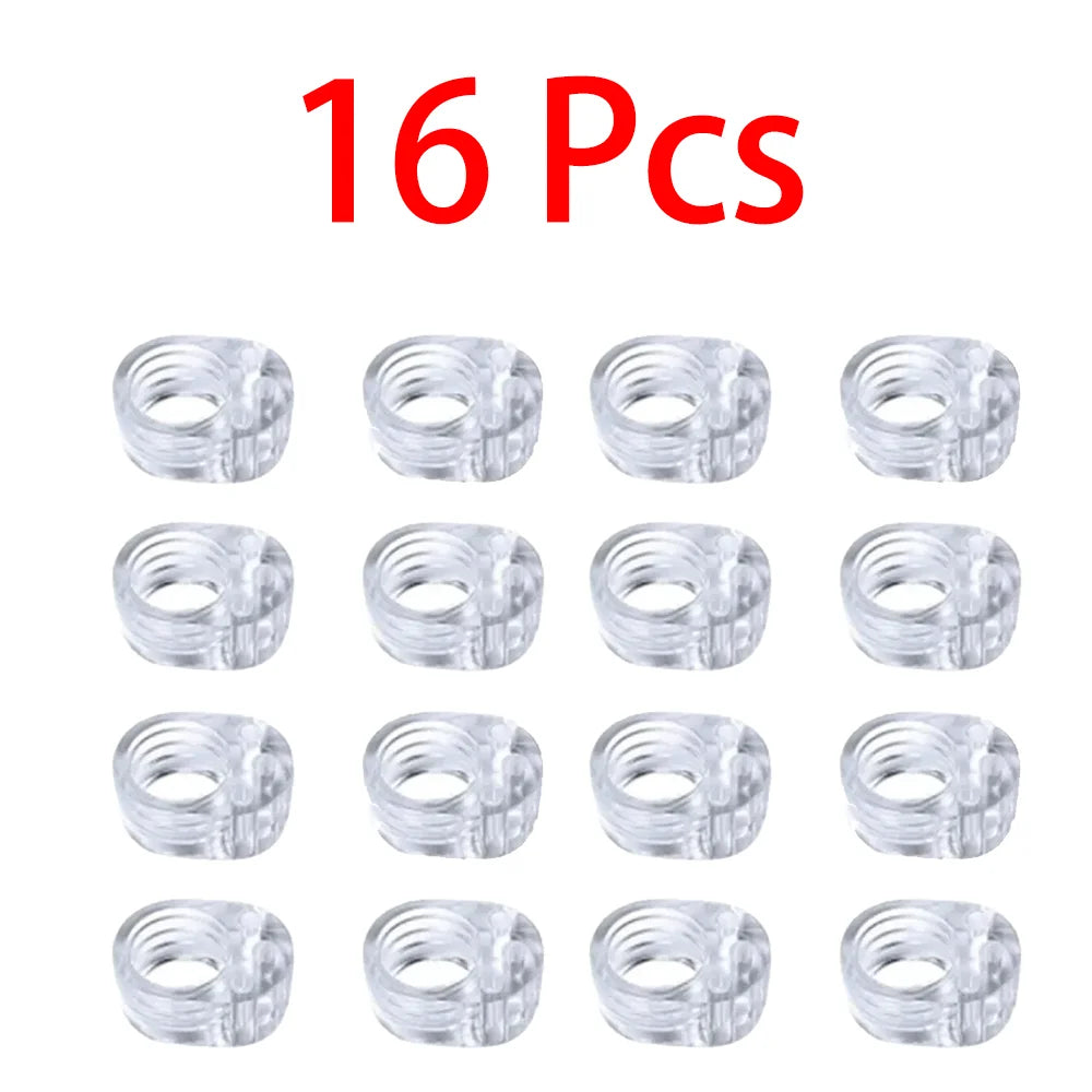 Clear Silicone Door Handle Bumpers | 4-Pack Wall Protectors