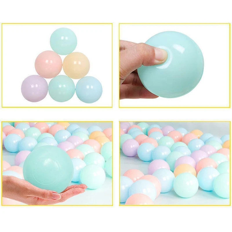 LulliNini Marine Ball Soft Water Pool Ocean Wave Ball Baby Plastic Balls Outdoor Ball Ball Pits Toy Macaron Ocean Ball