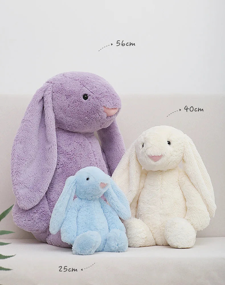 LulliNini 25/40cm Cute Plush Toy Stuffed Toy Rabbit Doll Babies Sleeping Companion Cute Plush Long Ear Rabbit Doll Children's Gift New