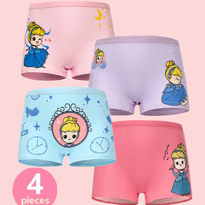 Babelio Girls Panties Cotton Soft Pretty Cartoon Unicorn Child Underwear for Girls Kids Boxer Breathable