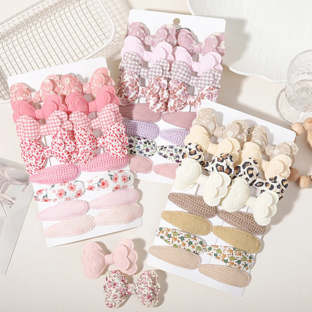 Babelio Sweet Bow Clips | Girls Hair Clips 16-Piece Set