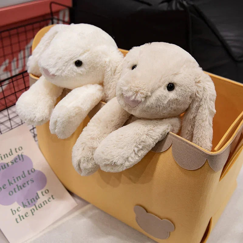 LulliNini Kawaii Long Ear Rabbit Plush Toy Stuffed Toy Bunny Doll Sleeping Companion Plush Doll Children's Easter Gift