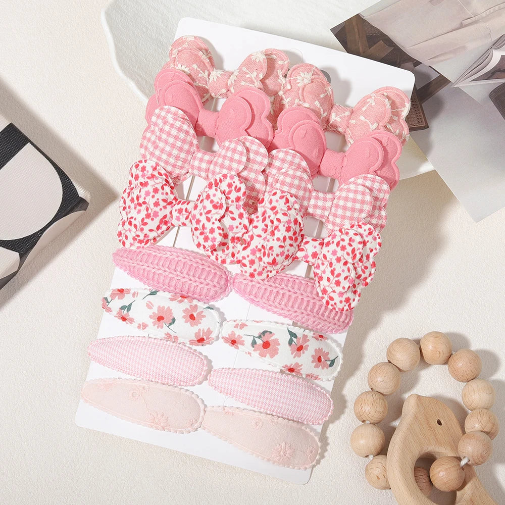 Babelio Sweet Bow Clips | Girls Hair Clips 16-Piece Set