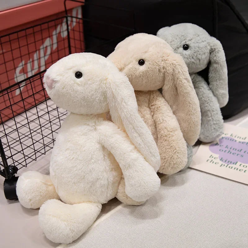 LulliNini Kawaii Long Ear Rabbit Plush Toy Stuffed Toy Bunny Doll Sleeping Companion Plush Doll Children's Easter Gift