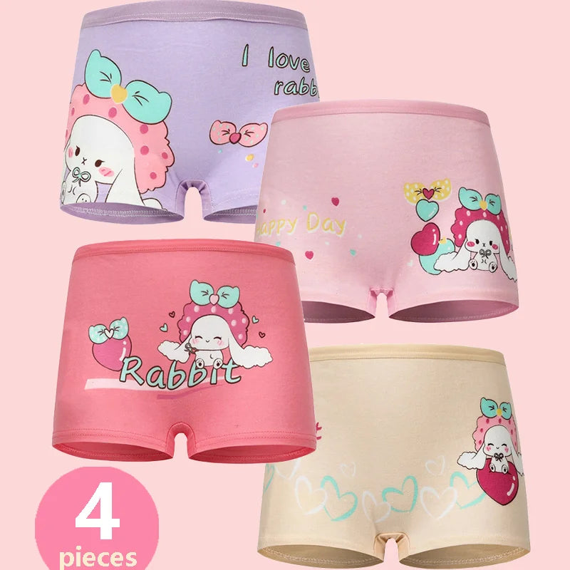 Babelio Girls Panties Cotton Soft Pretty Cartoon Unicorn Child Underwear for Girls Kids Boxer Breathable