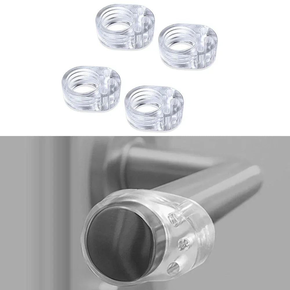 Clear Silicone Door Handle Bumpers | 4-Pack Wall Protectors
