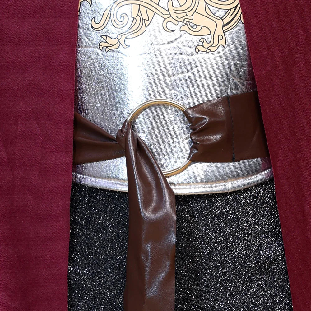 Kids Prince Cosplay Costume — Noble Knight Outfit with Cape, Belt & Accessories for Stage & Parties