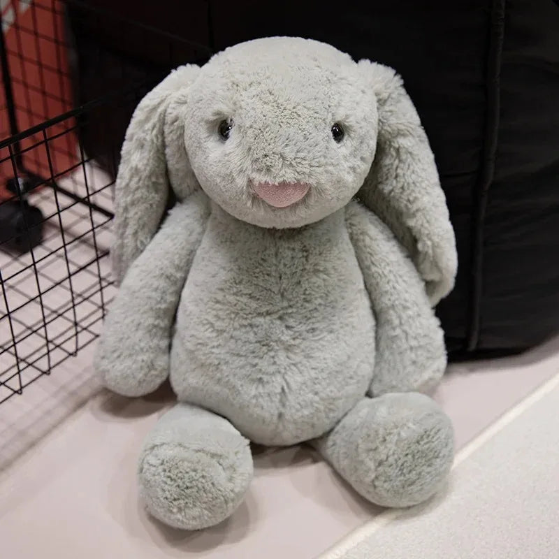 LulliNini Kawaii Long Ear Rabbit Plush Toy Stuffed Toy Bunny Doll Sleeping Companion Plush Doll Children's Easter Gift