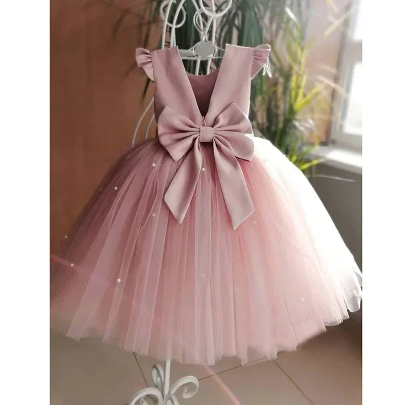 Boho Flower Girl Dress| Elegant Floral Design Perfect for Party, Birthday, Special Occasion