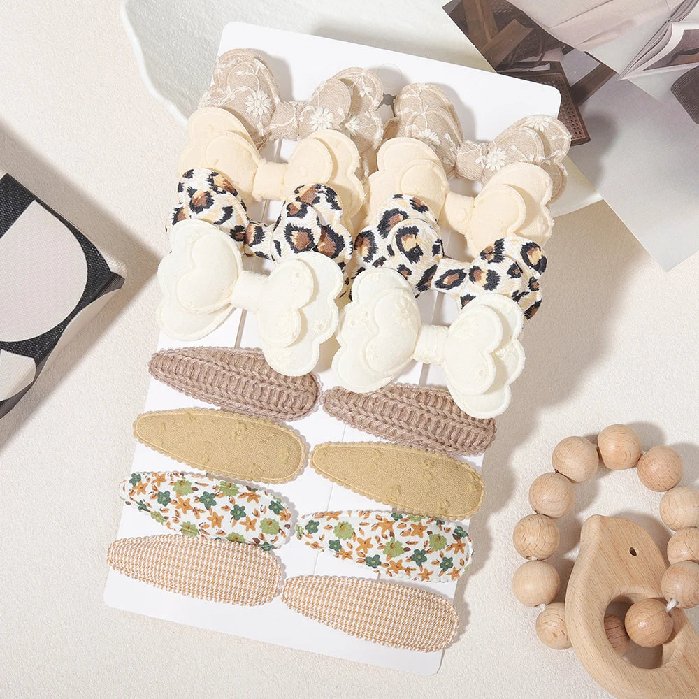 Babelio Sweet Bow Clips | Girls Hair Clips 16-Piece Set