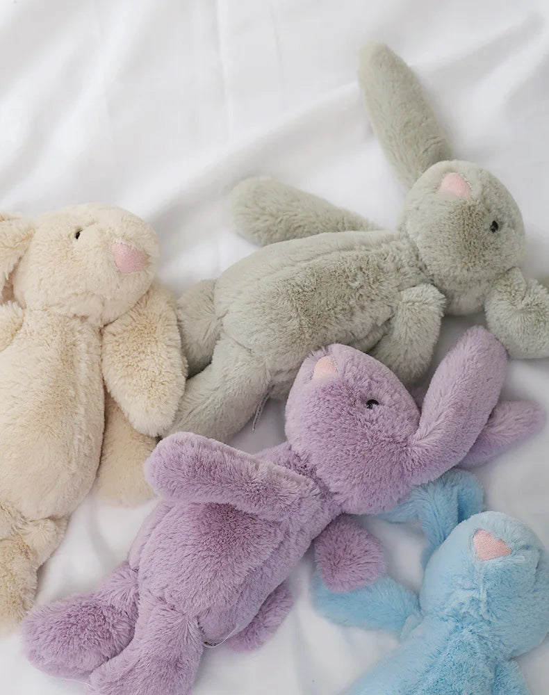 LulliNini 25/40cm Cute Plush Toy Stuffed Toy Rabbit Doll Babies Sleeping Companion Cute Plush Long Ear Rabbit Doll Children's Gift New